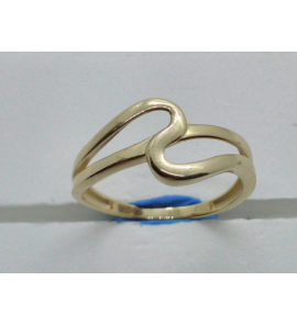 Goud dames ring fantasie open lus mt. 17¢ - 3210566