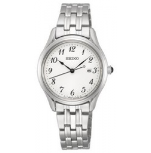 Seiko dames staal bracelet wit 100m wd - 3200121
