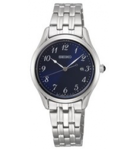 Seiko dames staal bracelet blauw 100m wd - 3200122