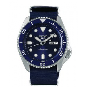 Seiko 5 sports automatic SS nylon blauw 100m wr - 3200151