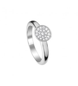 Zilver dames ring met zirkonia mt. 15½ - 3200164
