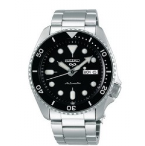 Seiko 5 sports automatic SS bracelet zwart 100m wr - 3200152