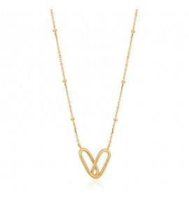 Ania Haie Beaded Chain link Necklace M gold - 3200286