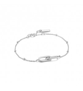 Ania Haie Beaded Chain Link Braceler M silver 16.5-18.5 cm - 3200289