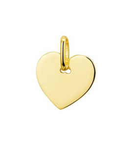 Goud graveer hanger hartje 12 mm - 3200301
