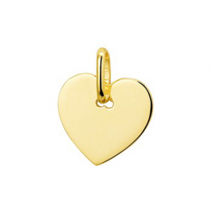 Goud graveer hanger hartje 12 mm - 3200301