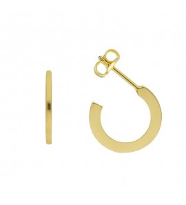 Jackie Oorstekers Semi-Creolen Plat Rond 585 - 3201631