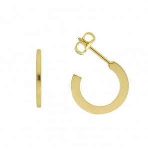 Jackie Oorstekers Semi-Creolen Plat Rond 585 - 3201631