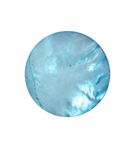 MY iMenso Grande (33mm) insignia  "1 mm flat MOP Turquoise" (MOP composite) - 3220086