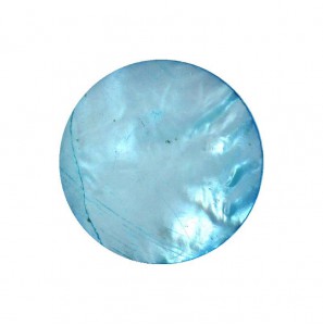 MY iMenso Grande (33mm) insignia  "1 mm flat MOP Turquoise" (MOP composite) - 3220086