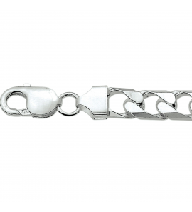 Zilver collier gourmet 10.0 mm 60 cm. - 3220133