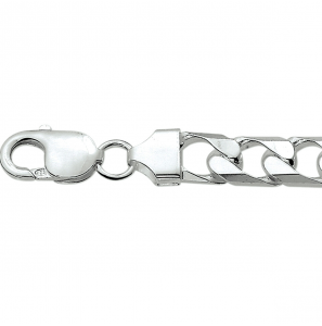Zilver collier gourmet 10.0 mm 60 cm. - 3220133