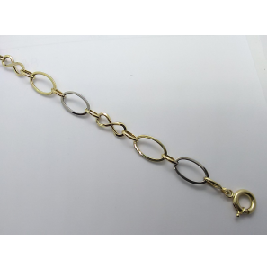 Goud bic. armband fantasie 10.5 mm 20 cm - 3220432