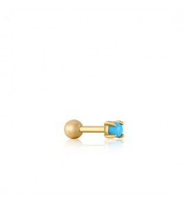 Ania Haie Turq. Cab. Barbell Single Ear S Gold - 3220185