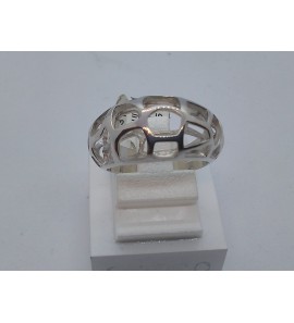Zilver RH dames ring opengewerkt - 3120568