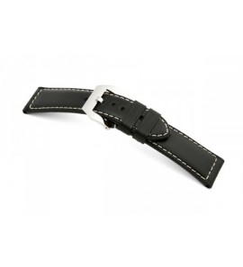 Happel Lederband Pan 30 mm zwart, glad - 3210015
