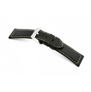 Happel Lederband Pan 30 mm zwart, glad - 3210015