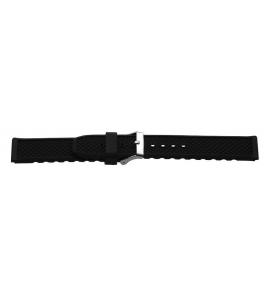 Bear horlogeband kunststof PU zwart 22 mm - 3220661