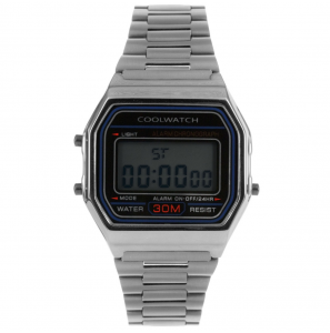 Coolwatch by Prisma digitaal staal 5 atm. zilver - 3201107