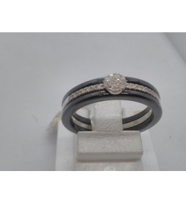 Jeunesse ring wg met 0.10 crt. en  keramiek zwart - 3123492