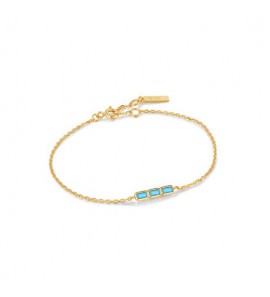Ania Haie Turquoise Bar Bracelet M gold 18.5 cm - 3220629