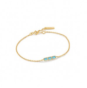 Ania Haie Turquoise Bar Bracelet M gold 18.5 cm - 3220629