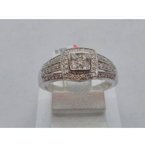 Diamonde dames ring wg met diam/bril. 0.25 crt. - 3080410