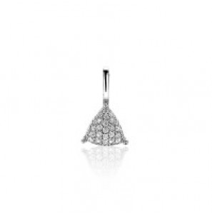 Zinzi zlv. hanger driehoek pave gezette zirkonia&#39;s - 3200571