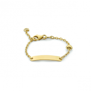 9k graveerarmband hartje plaat 4,0 mm - 3220330