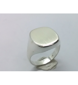 Zilver herenring stomphoek 15x13 mm mt. 19 - 3222343