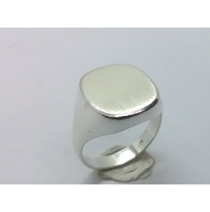Zilver herenring stomphoek 15x13 mm mt. 19 - 3222343