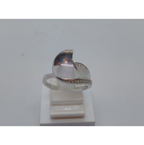 Zilver dames ring RH met zirkonia - 3123094