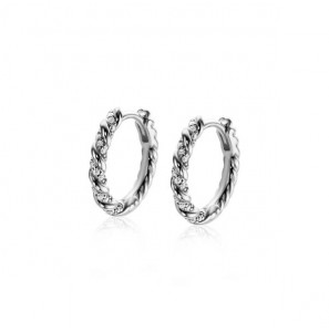 Zinzi zlv. klapcreolen gradraaid met zirc. 16x2.5 mm - 3223166