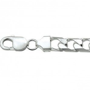 Zilver armband gourmet 10.0 mm 22 cm. - 3220347