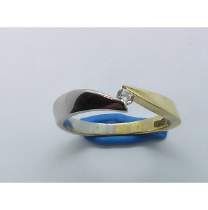 Goud bic. dames ring met zirkonia mt. 18 - 3220481