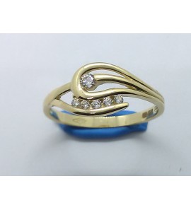 Goud dames ring met zirkonia mt. 18 - 3220482