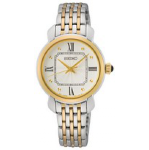 Seiko dames bicolour bracelet crystal glass wit 50m wr - 3220268
