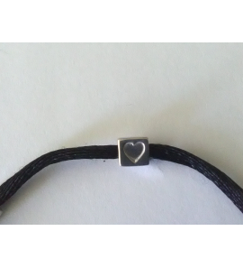 Imotional silk cords met RH simbool Liefde (hartje) - 3201749