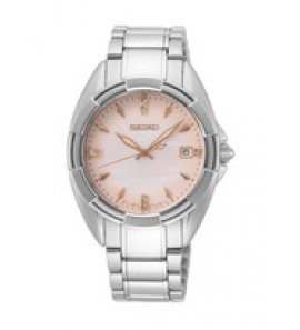 Seiko dames staal bracelet mop dial diamonds 100m - 3201967