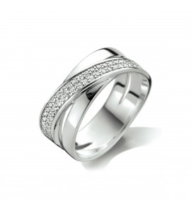 Zilver dames ring met zirkonia mt. 16½ - 3211963