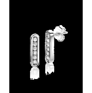 Zinzi zlv. oorknoppen staafje met zirconia&#39;s - 3220281