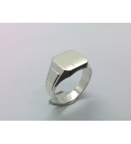 Zilver herenring achtkant 13x13 mm mt. 20¼ - 3222364