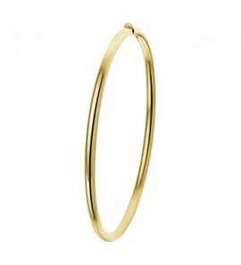 Geelgouden bangle rond 3 mm  met schanier sluiting 56mm. - 3202089