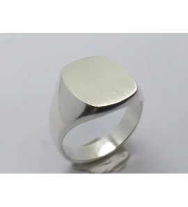Zilver herenring stomphoek 16.5x13.5 mm mt. 19¾ - 3222344