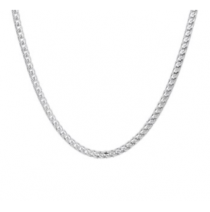 Zillver collier 3 mm VK gourmet 50 cm - 3200848