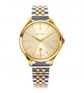 ZINZI Classy 34 mm geelg.wzpl. kast en bicolor band - 3201332