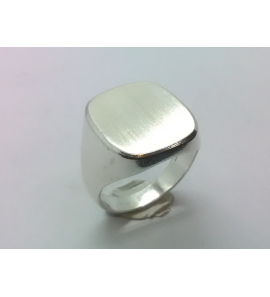 Zilver herenring stomphoek 20x16 mm mt. 19¾ - 3222347