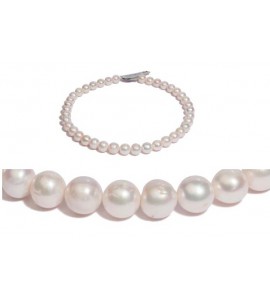 Di Perle collier zoetwater parel wit 11-13 mm 45 cm (geen sluiting) - 3201223