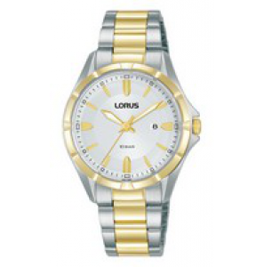 Lorus dames bicolour bracelet wit 100m wr - 3220249