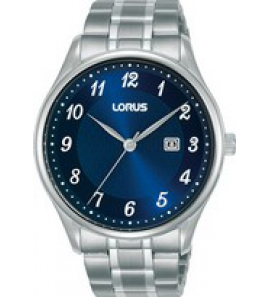 Lorus heren ss bracelet blauw 50m WR - 3220256
